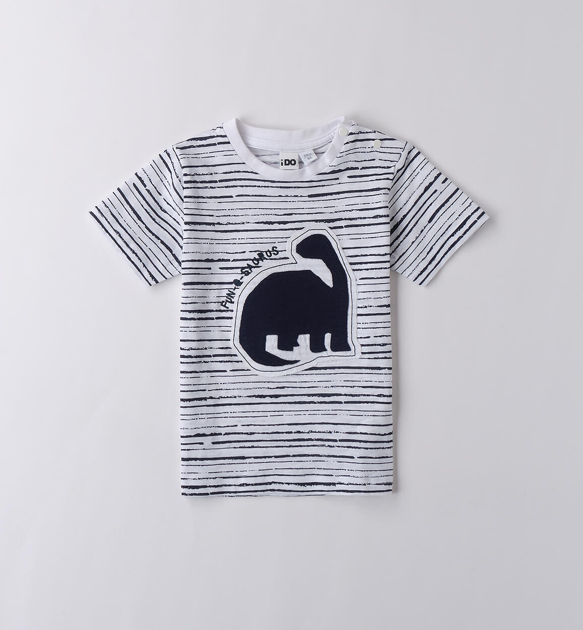 T-shirt a righe bambino BIANCO iDO