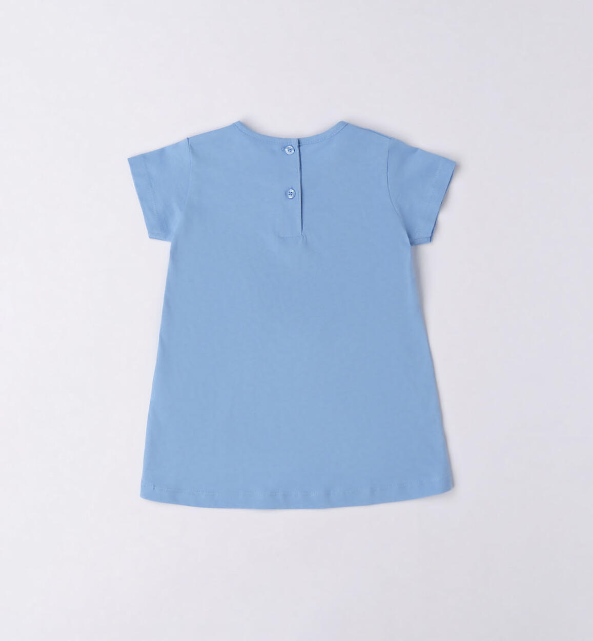 iDO 100% cotton T-shirt for girls from 9 months to 8 years AZZURRO-3624 - 1494675100