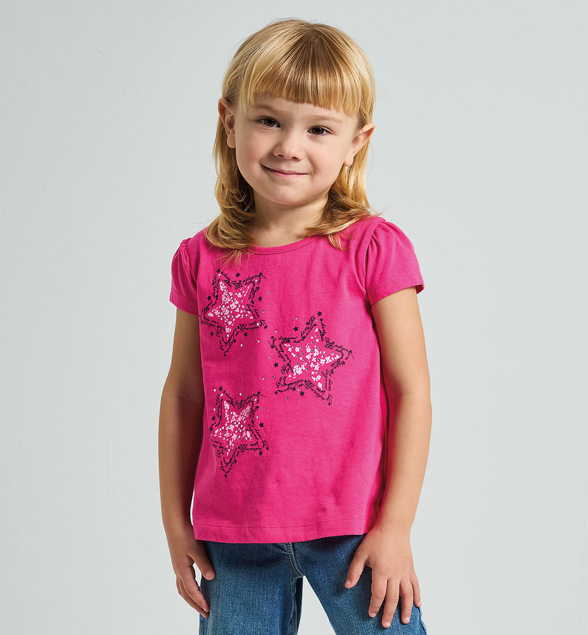 T-Shirt bambina FUCSIA iDO