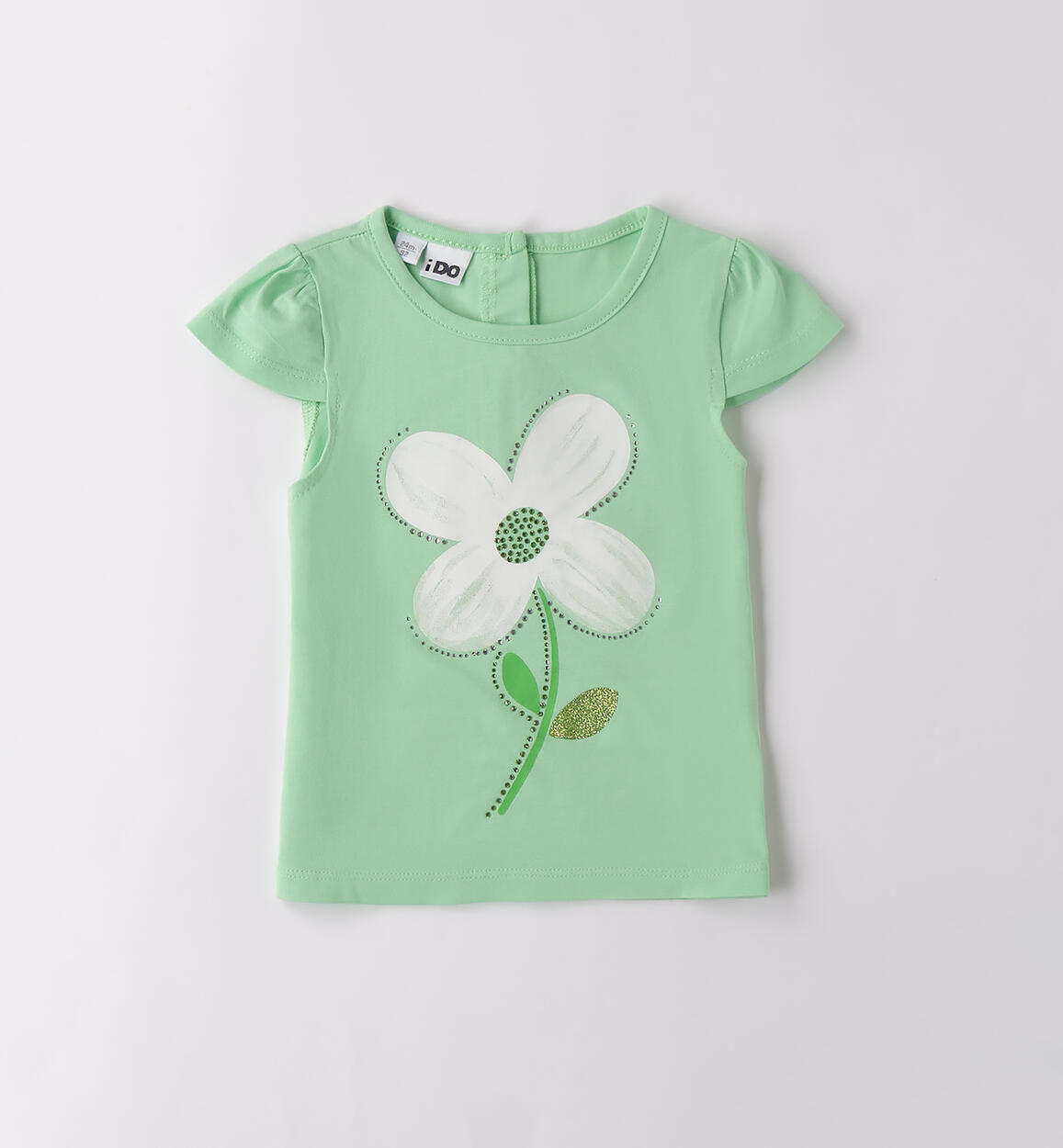 T-shirt bambina manica corta VERDE iDO