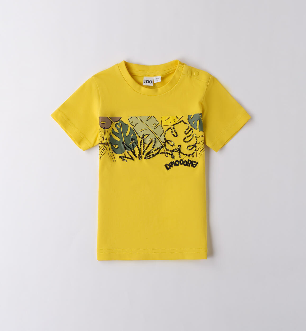 T-shirt bambino 100% cotone GIALLO-1433 - 1214B46100