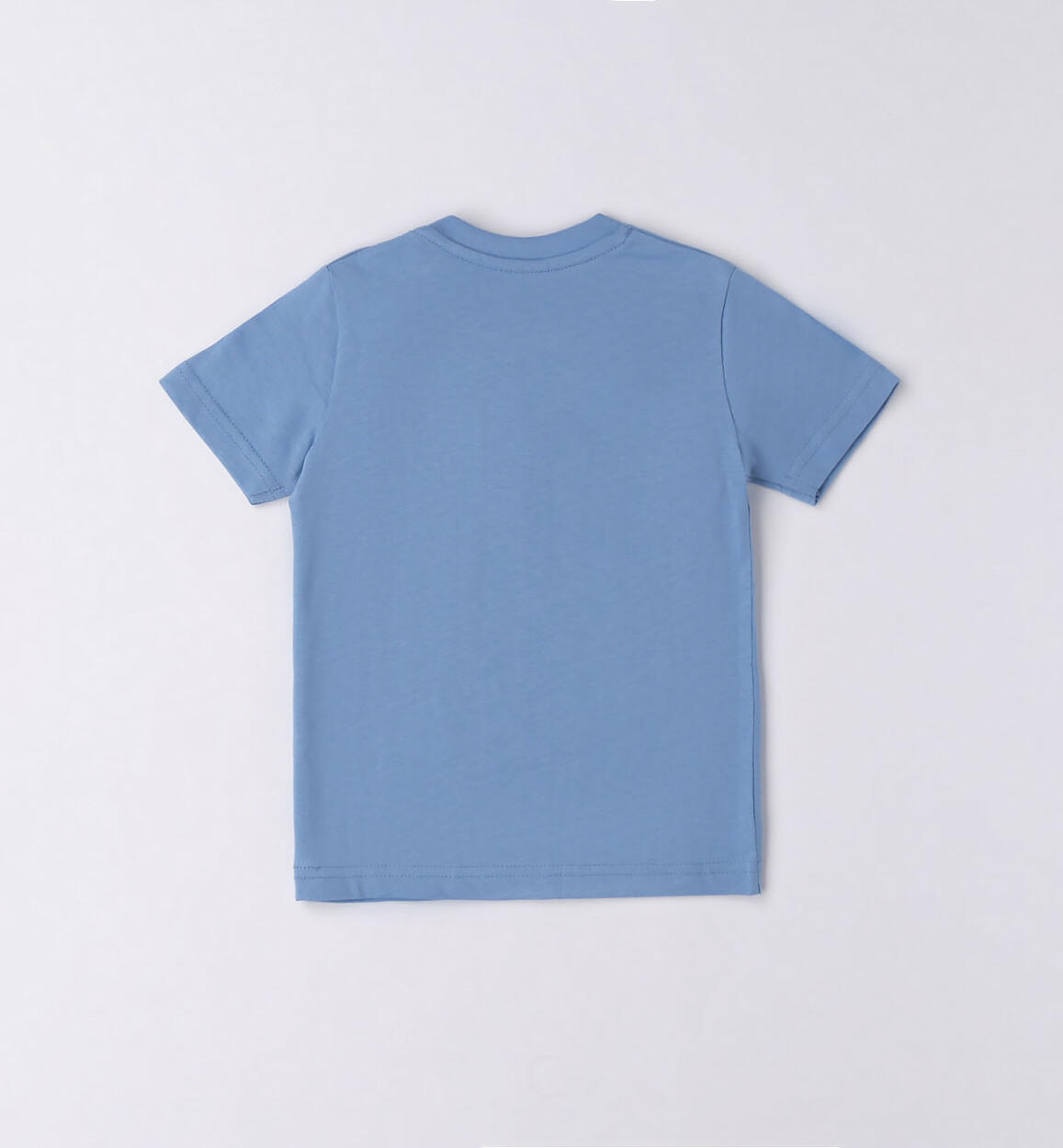 iDO 100% cotton embroidered T-shirt for boys from 9 months to 8 years BLUE-3641 - 1214667300