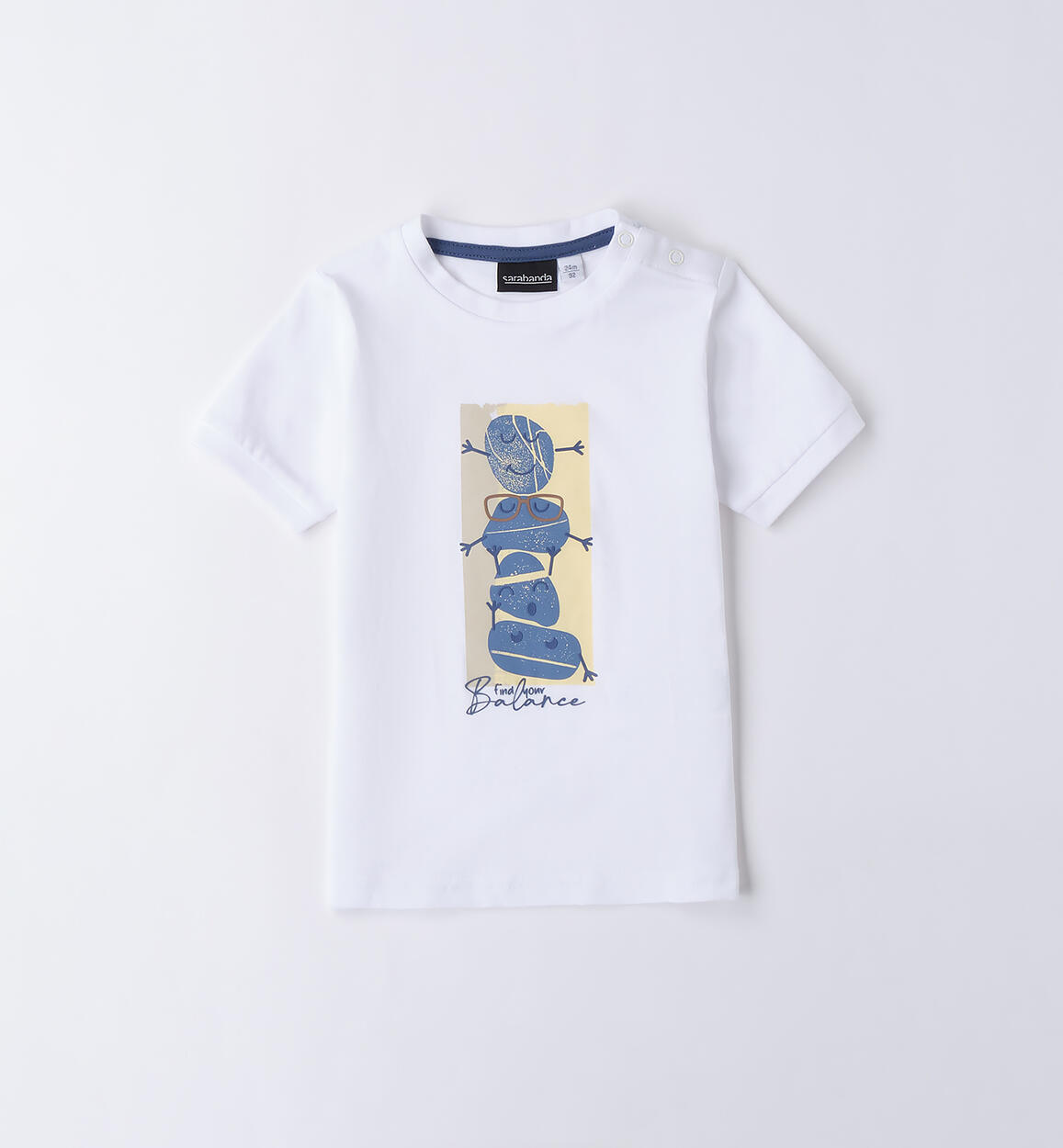 T Shirt bianca bambino BIANCO Sarabanda