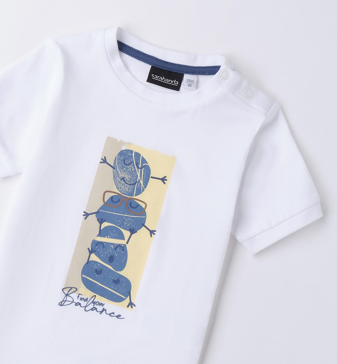 T Shirt bianca bambino BIANCO-0113 - 1210B13400
