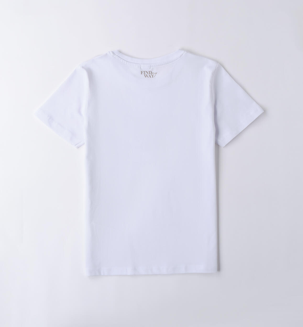 T-shirt bianca per ragazzo BIANCO-0113 - 2434B60900
