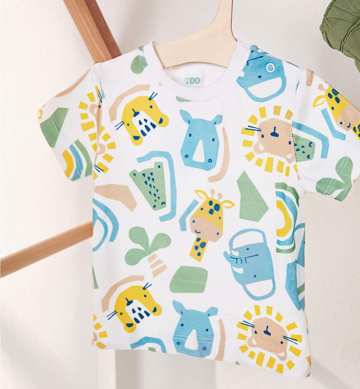 T-shirt bimbo 100% cotone BIANCO iDO