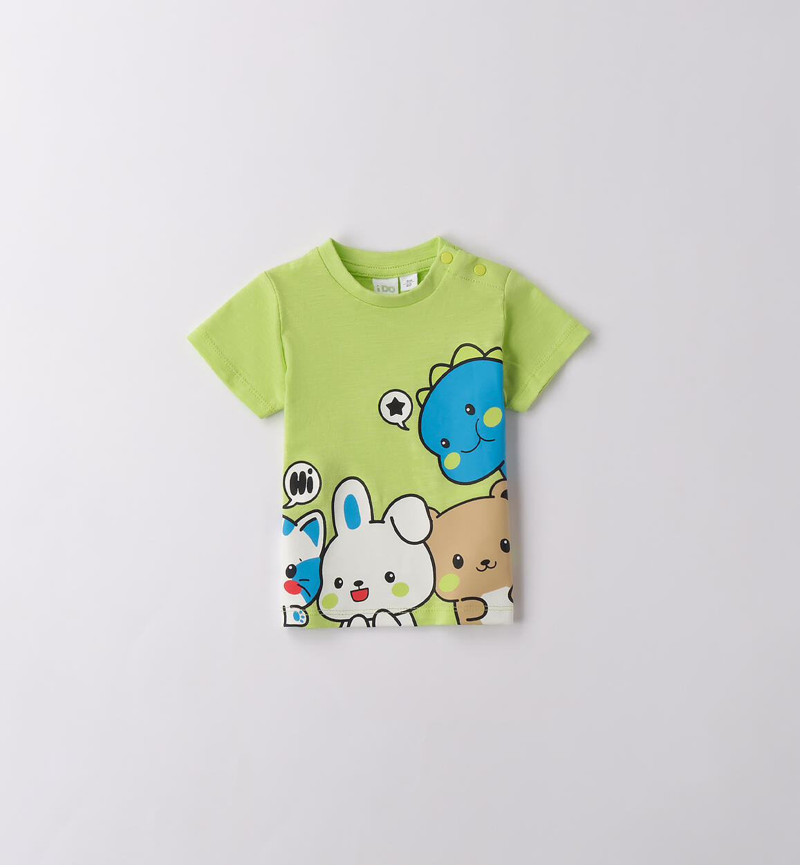 T-Shirt bimbo iDOMini VERDE ACIDO-5231 - 0214B17000
