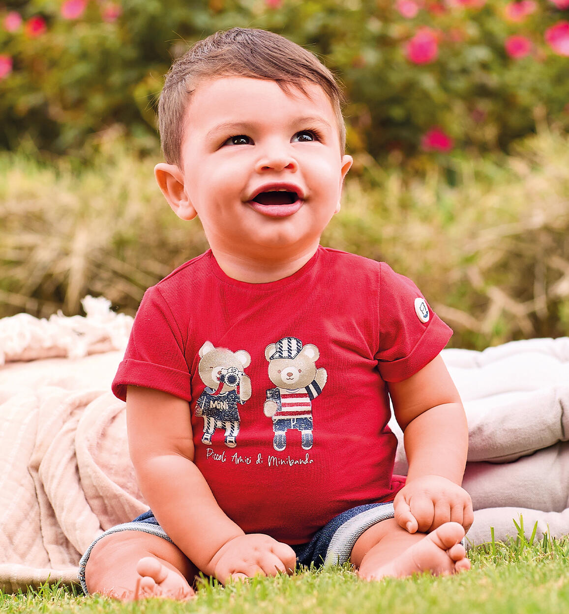 T-Shirt bimbo Minibanda ROSSO Minibanda