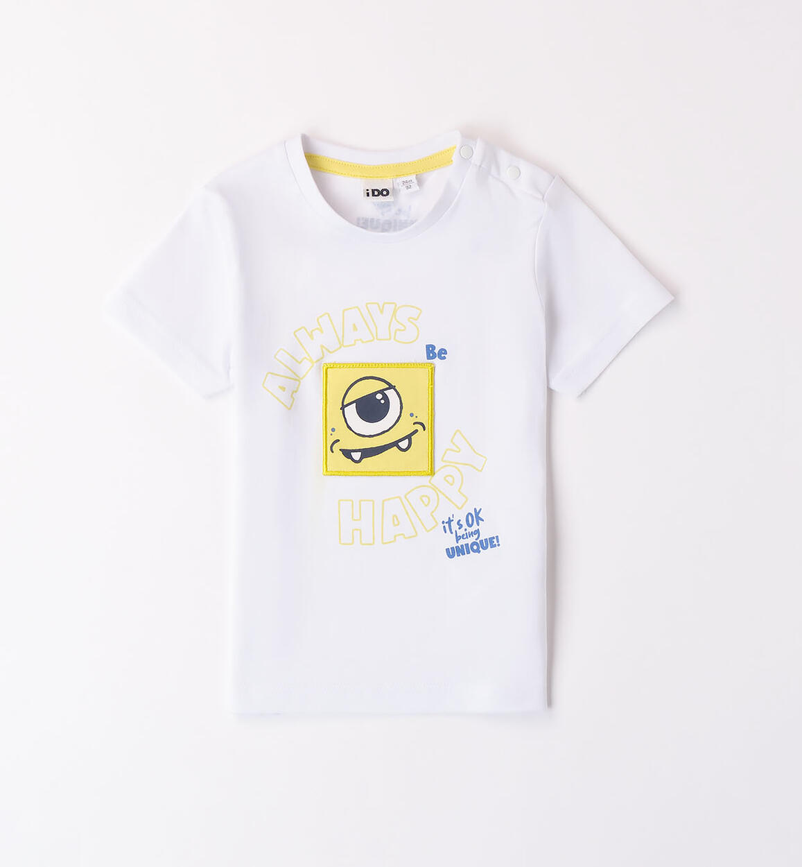 T-shirt con applicazione BIANCO iDO