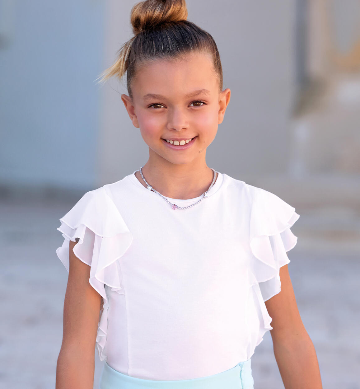 T-shirt con collana PANNA Sarabanda