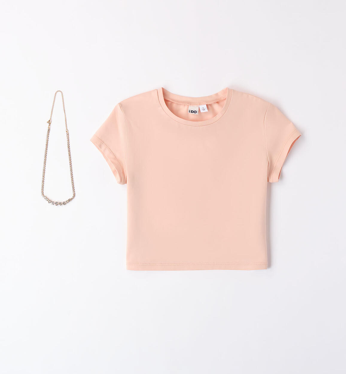 T-shirt con collana per ragazza BEIGE iDO