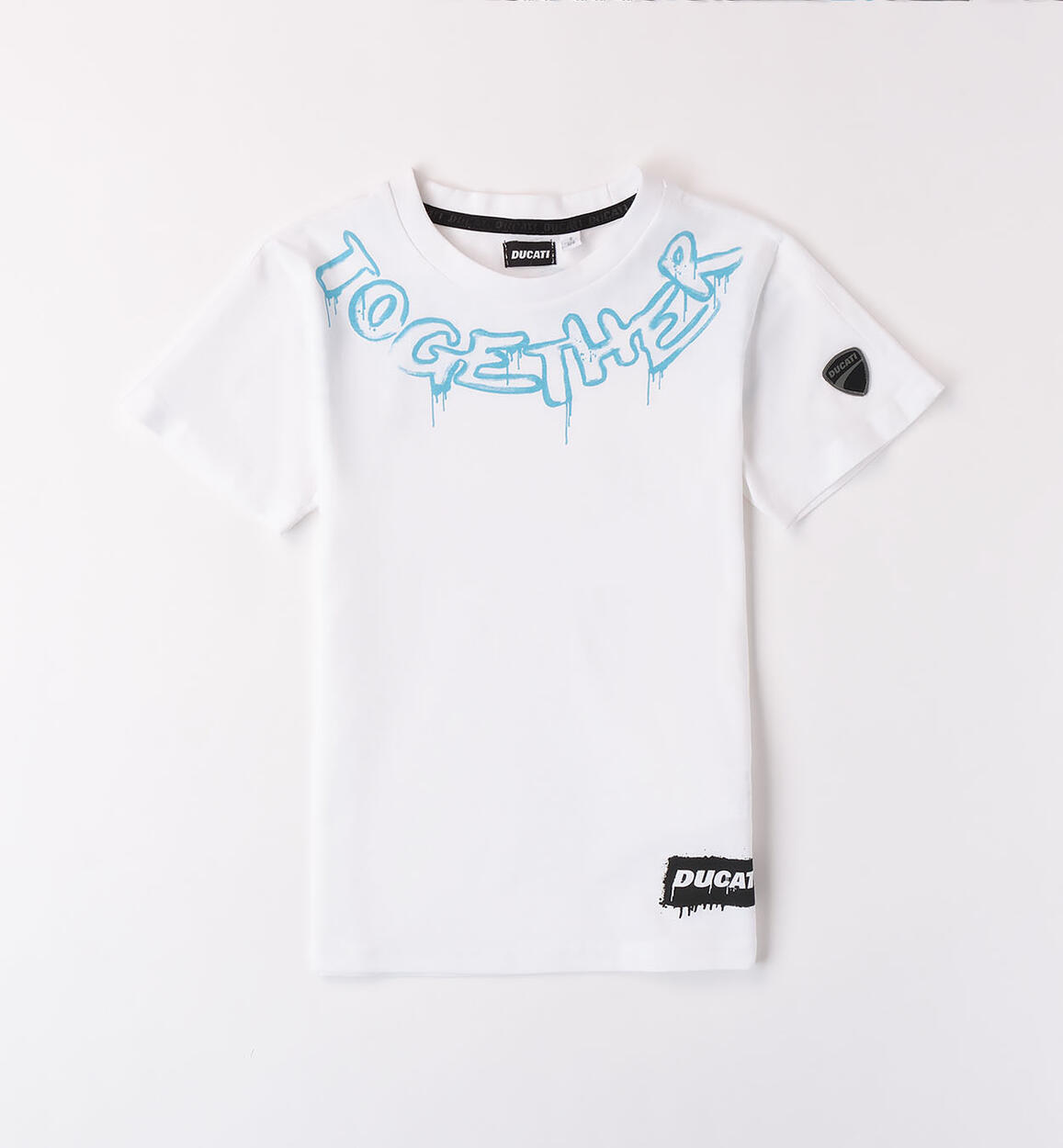 T-shirt con stampa Ducati per ragazzo BIANCO DUCATI