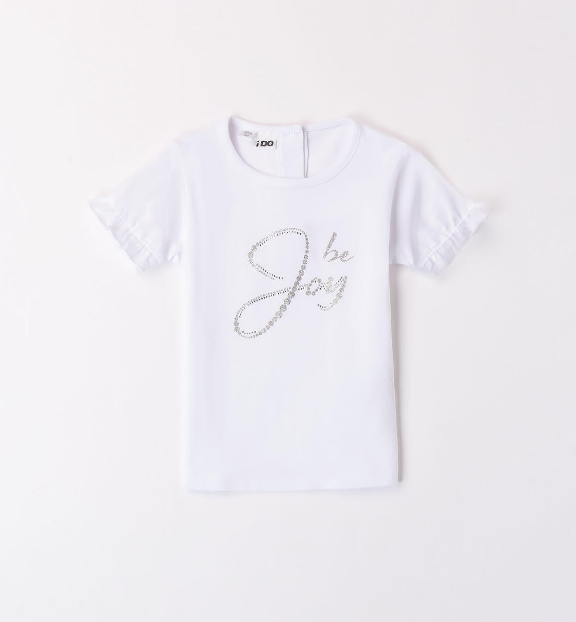 T-shirt con strass per bambina BIANCO iDO