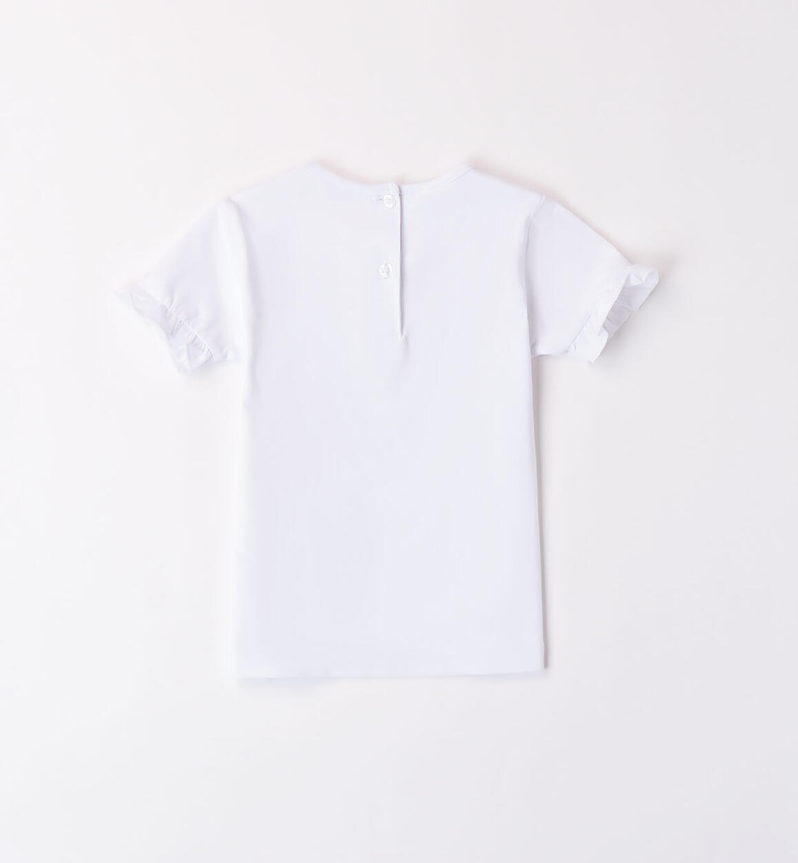 T-shirt con strass per bambina BIANCO-0113 - 1494874200