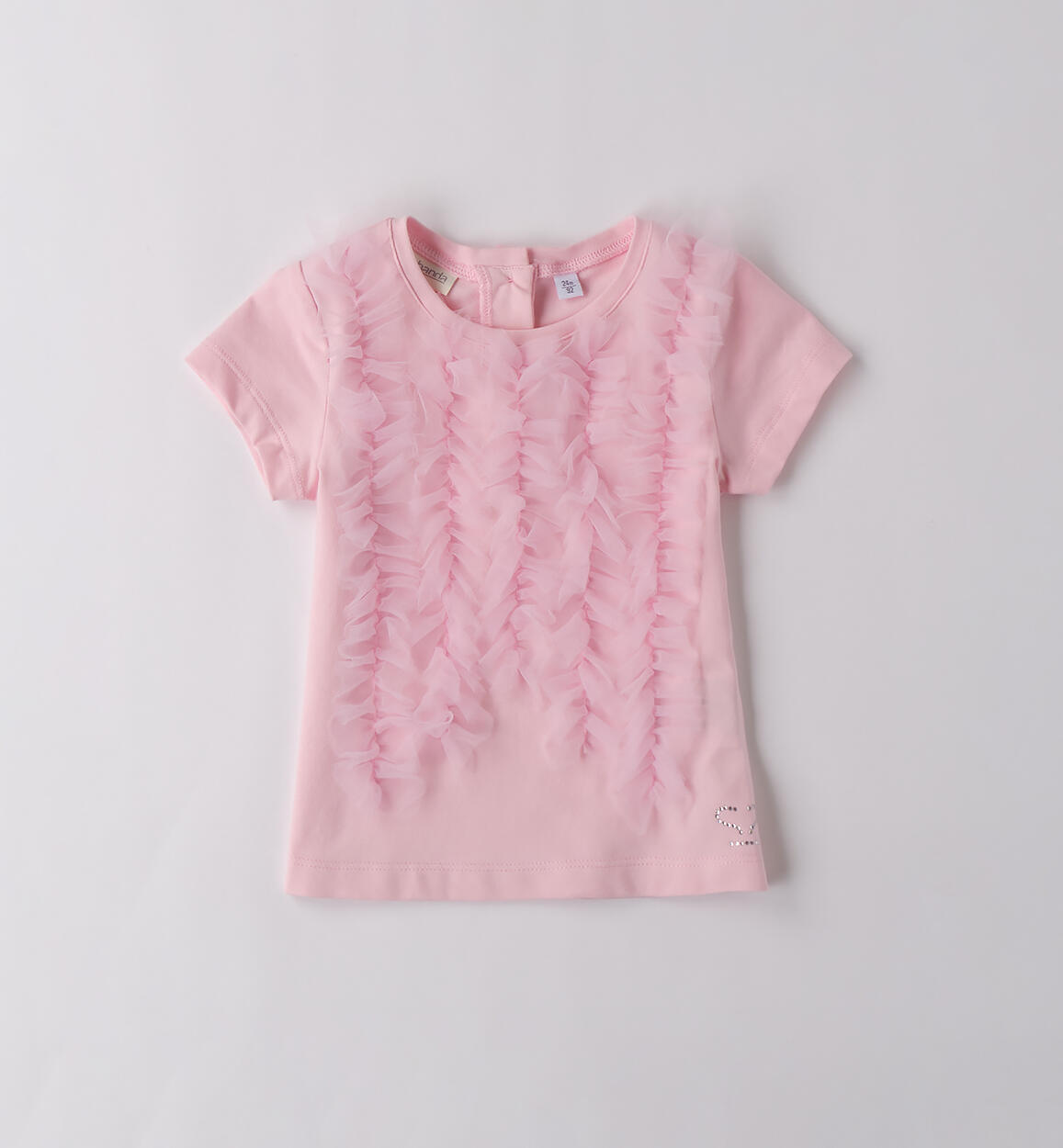 T-Shirt con tulle bambina ROSA Sarabanda