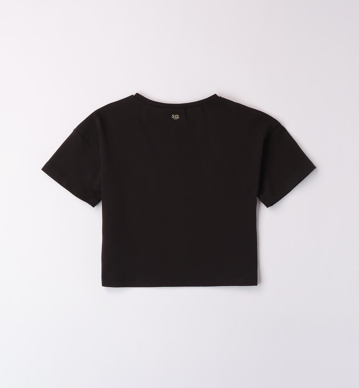 T-shirt cropped ragazza NERO-0658 - 2470B52300