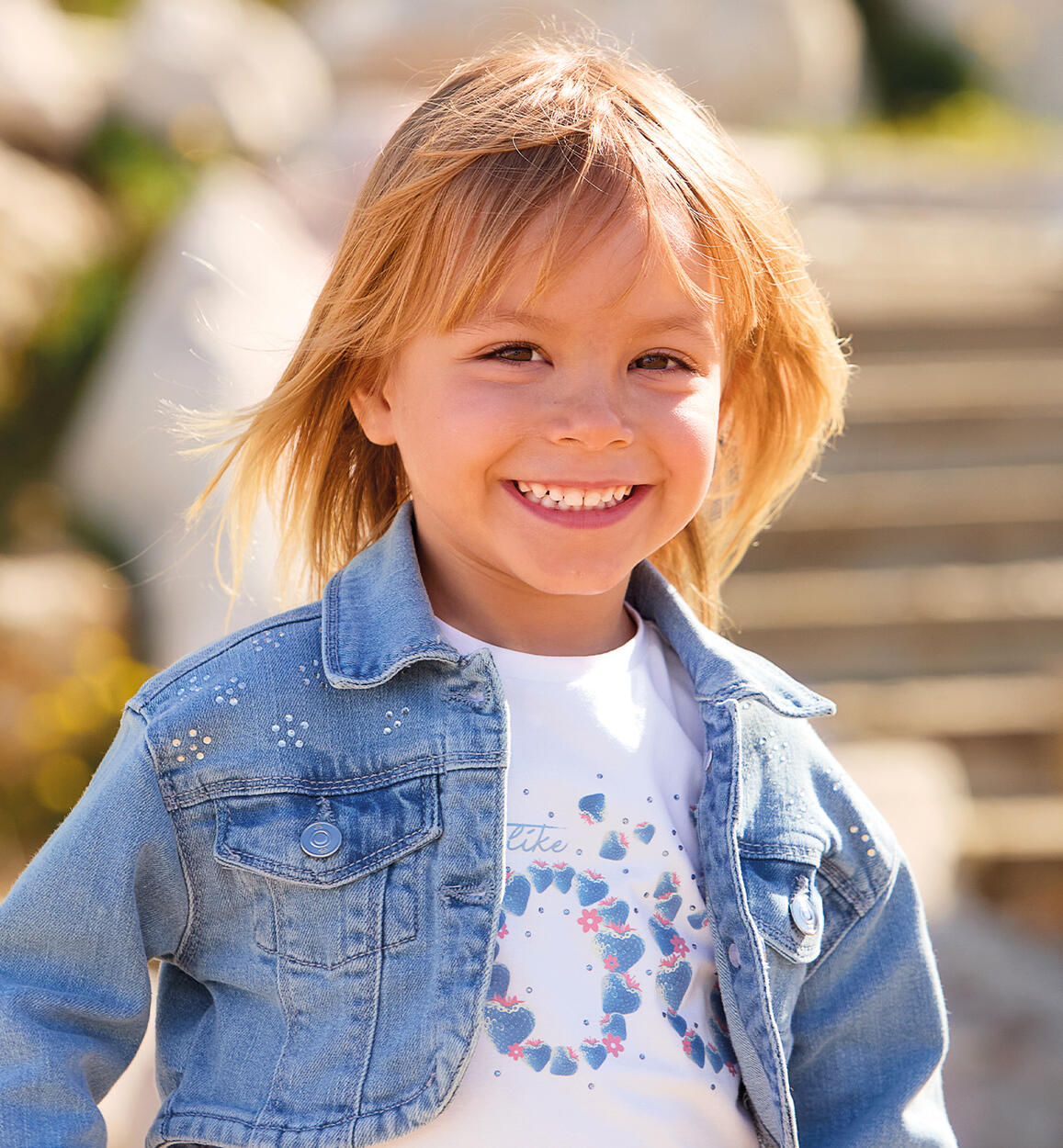 T Shirt da bambina BIANCO Sarabanda