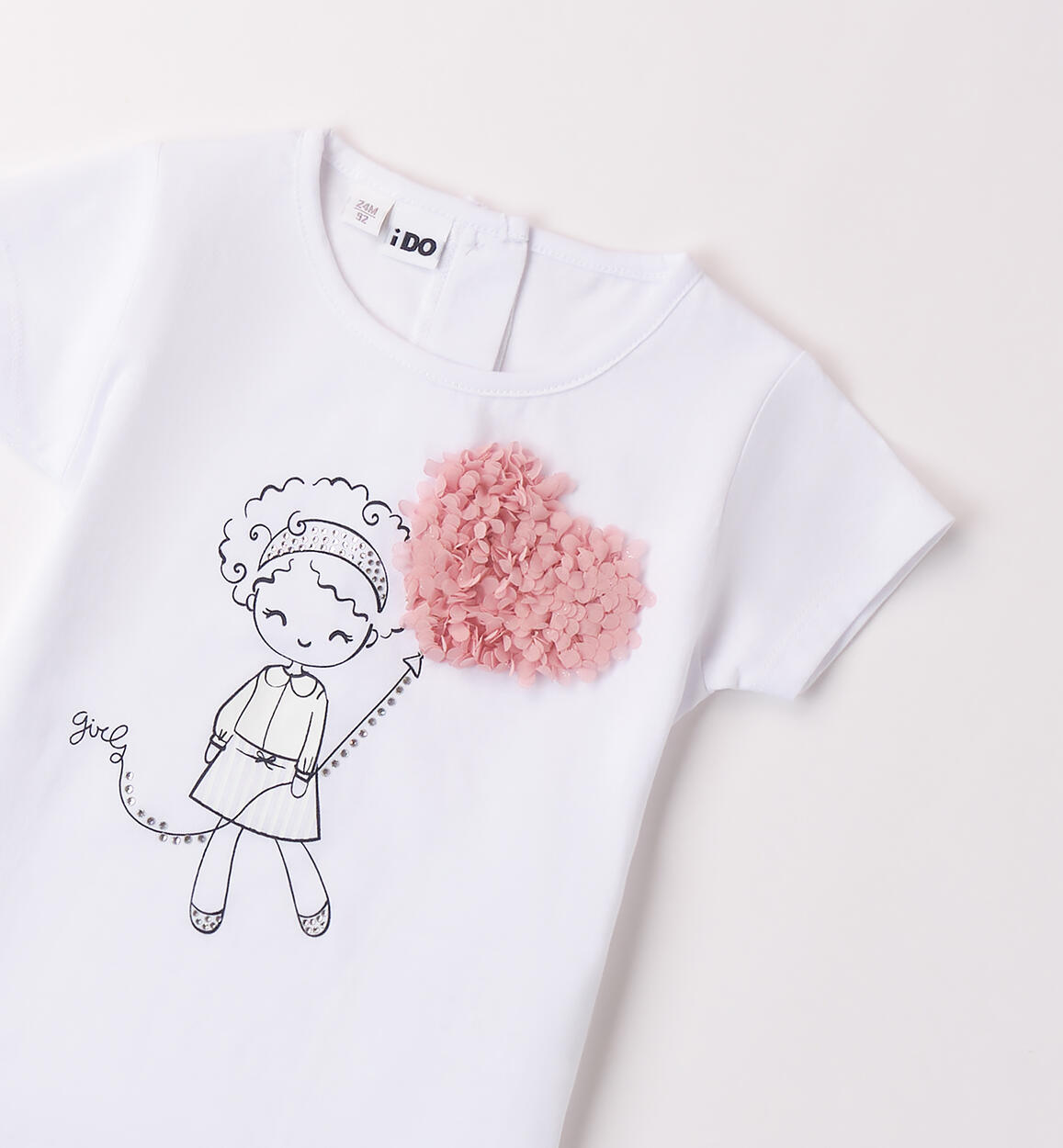 T Shirt da bambina BIANCO-0113 - 1494B35400