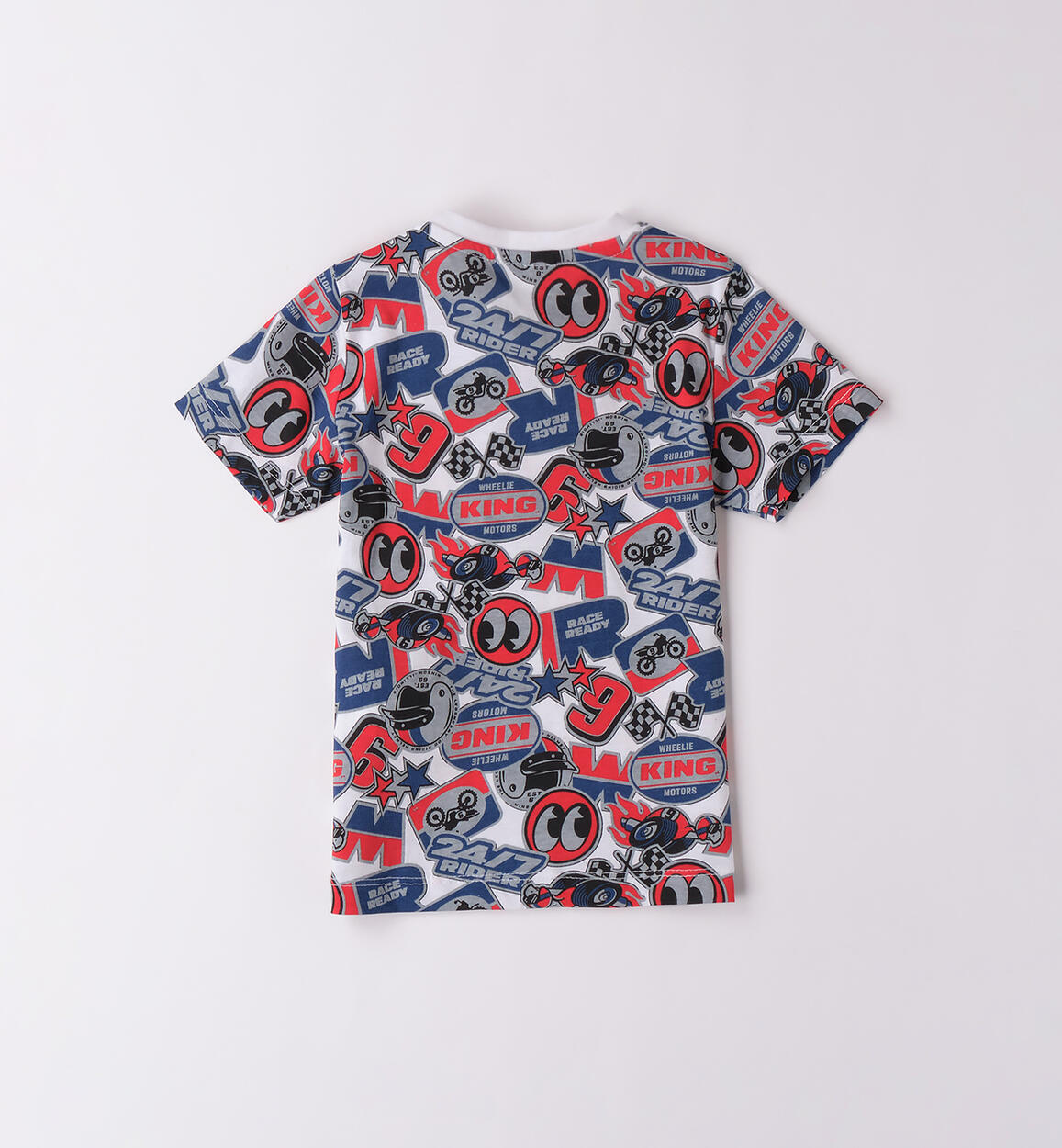 T-Shirt da bambino BIANCO-ROSSO-6BEB - 1214B26000