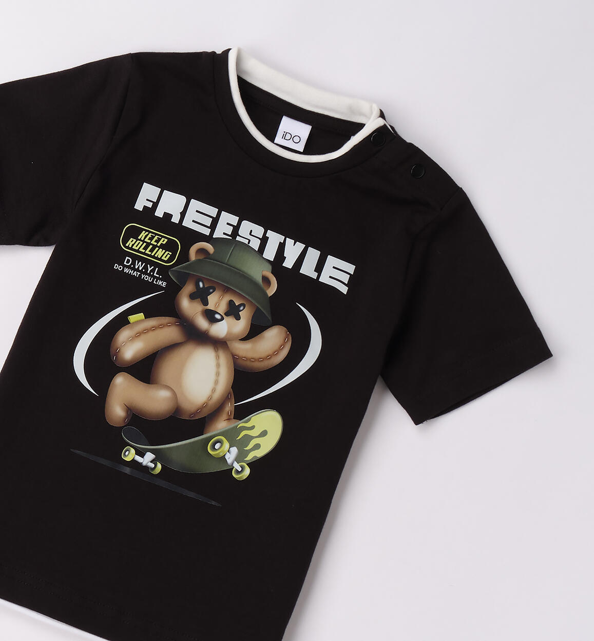 T-shirt da bambino NERO-0658 - 1214F23100