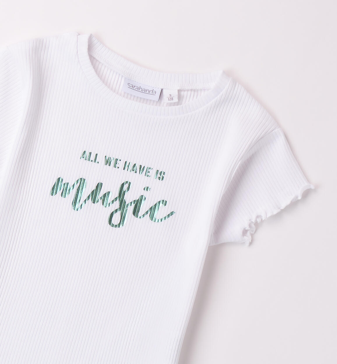 T-Shirt da ragazza BIANCO-0113 - 2470B44500