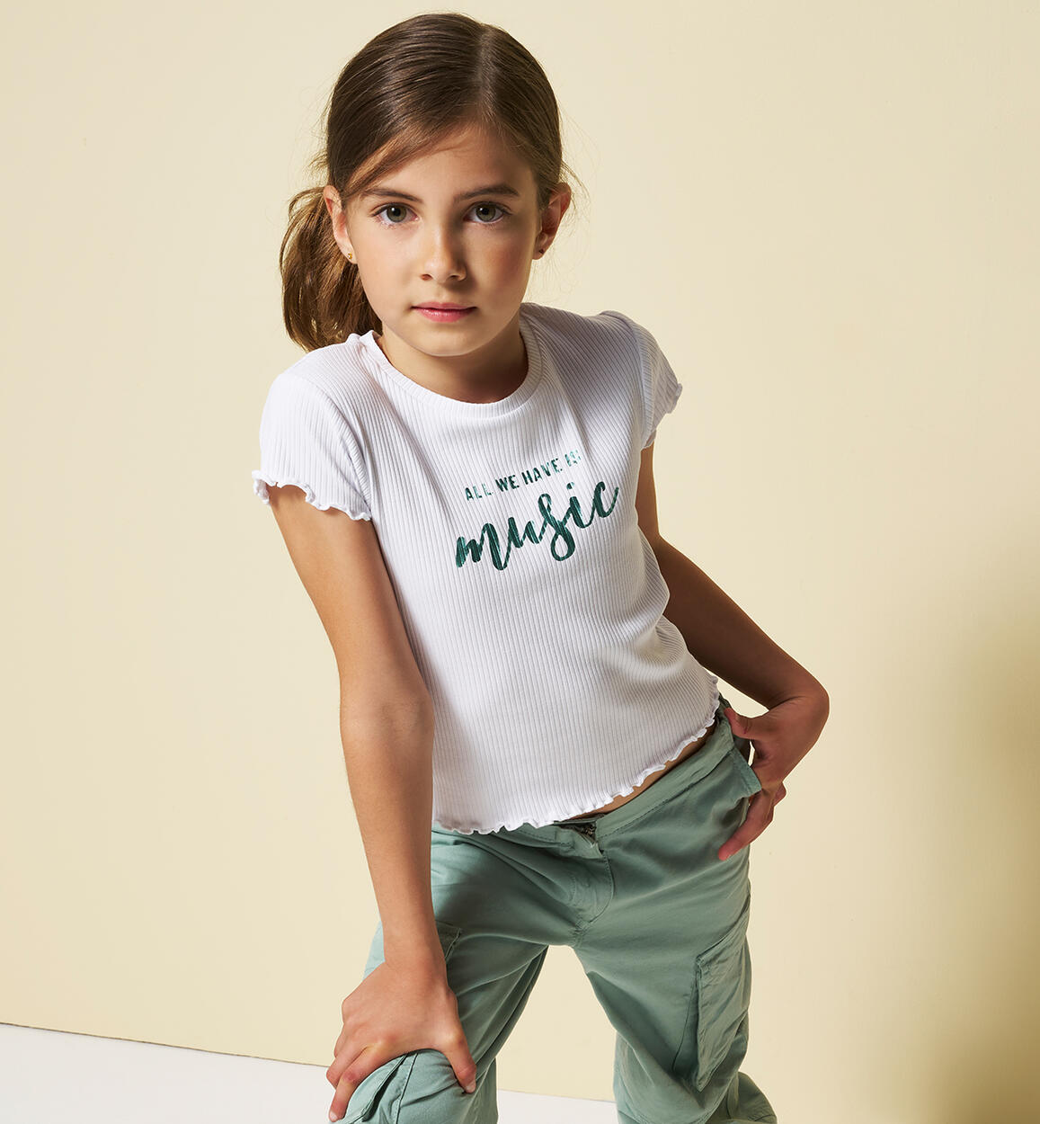 T-Shirt da ragazza BIANCO Sarabanda