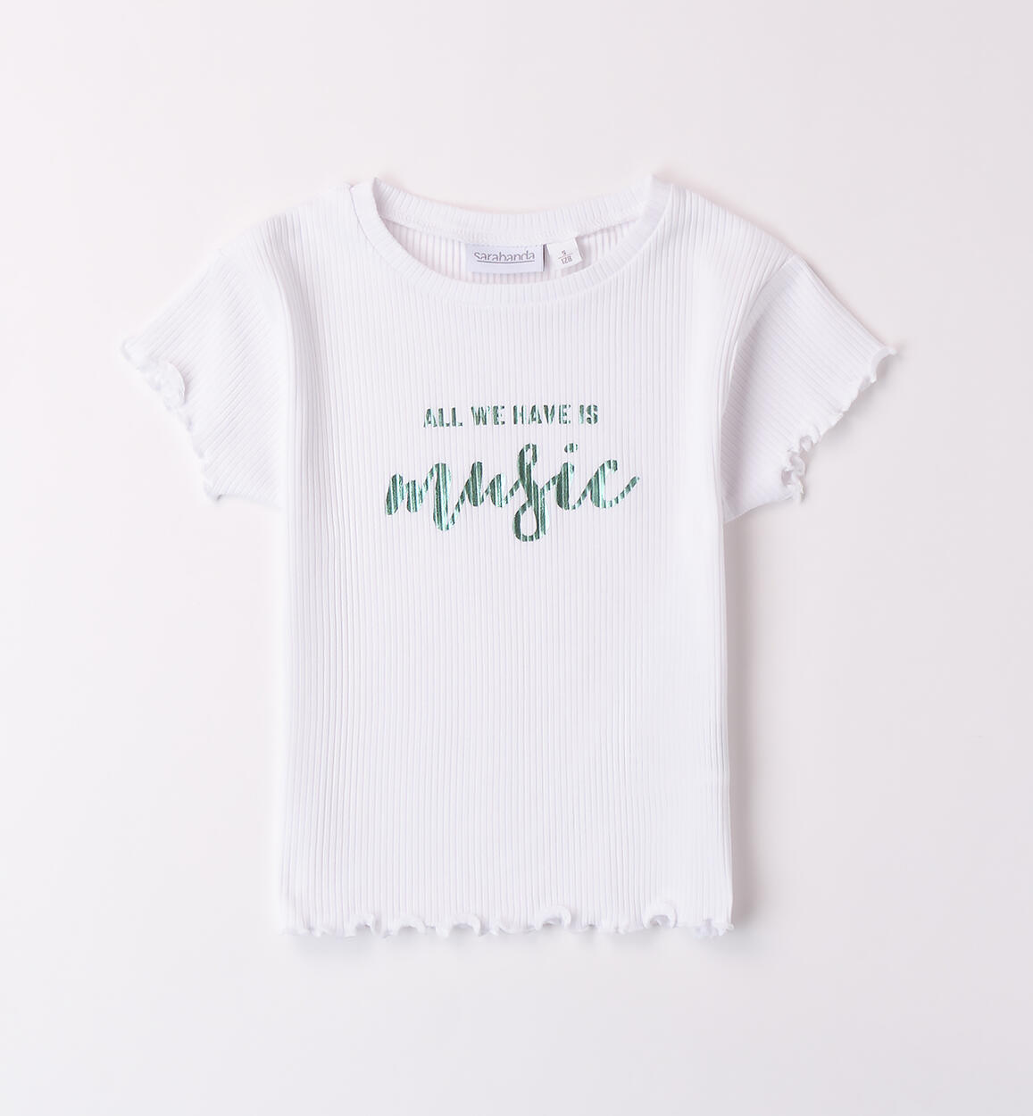 T-Shirt da ragazza BIANCO-0113 - 2470B44500