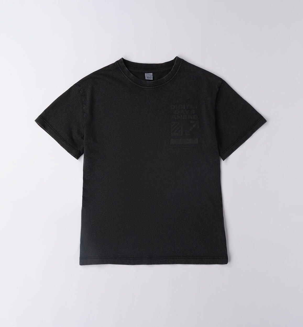 T-shirt da ragazzo NERO iDO