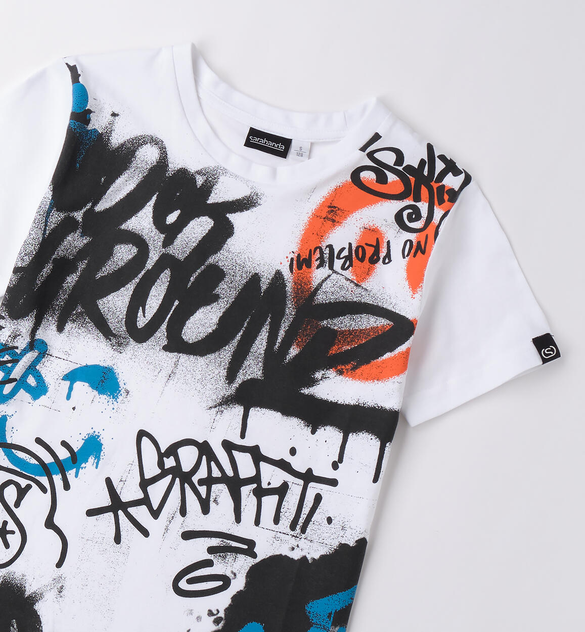 T Shirt da ragazzo Sarabanda BIANCO-0113 - 2430B71000