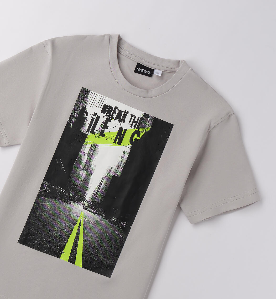 T-shirt da ragazzo Sarabanda GRIGIO-0516 - 2430F68300