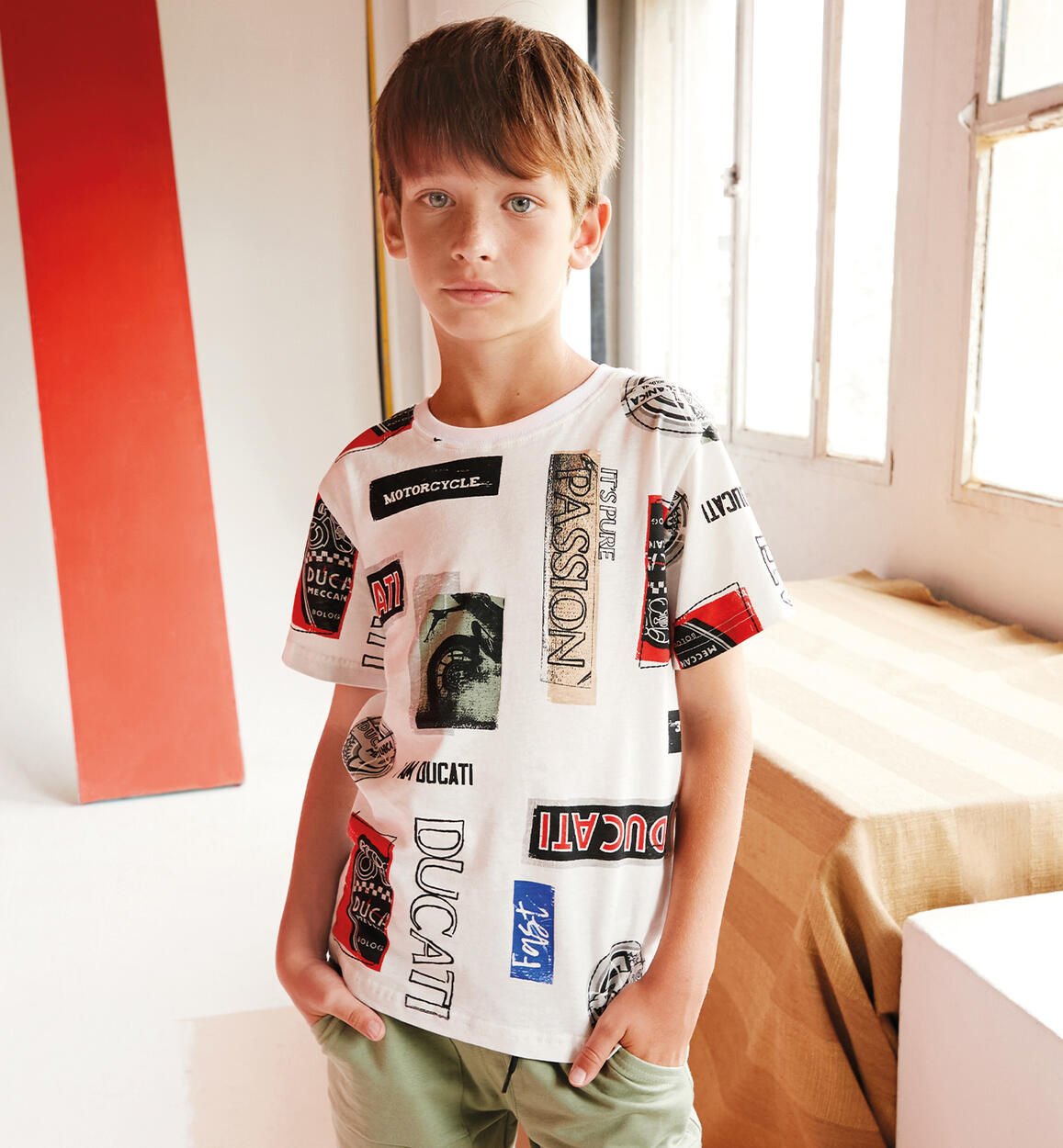 T-shirt Ducati bambino PANNA DUCATI