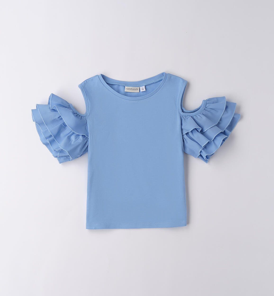 T-shirt estiva ragazza AZZURRO Sarabanda