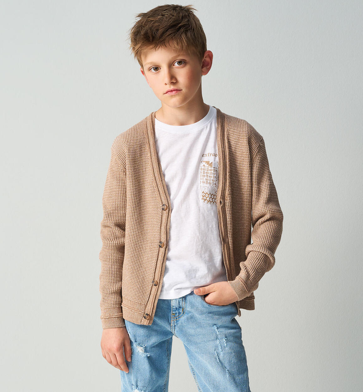 T-Shirt iDO da ragazzo BIANCO iDO