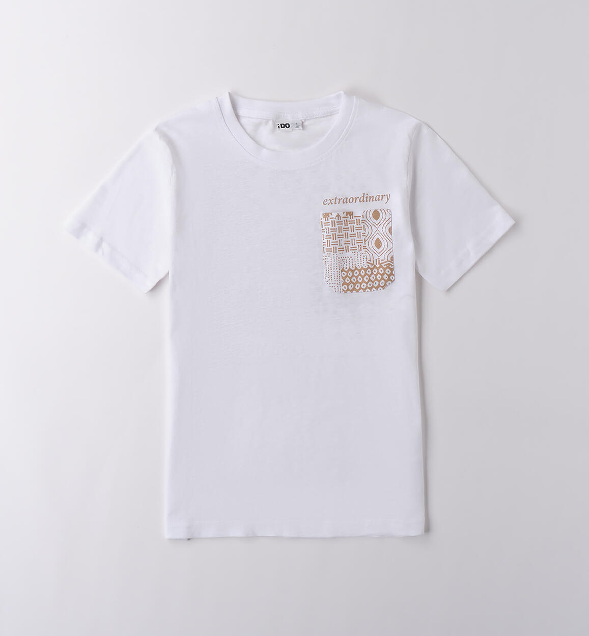 T-Shirt iDO da ragazzo BIANCO-0113 - 2434B61700