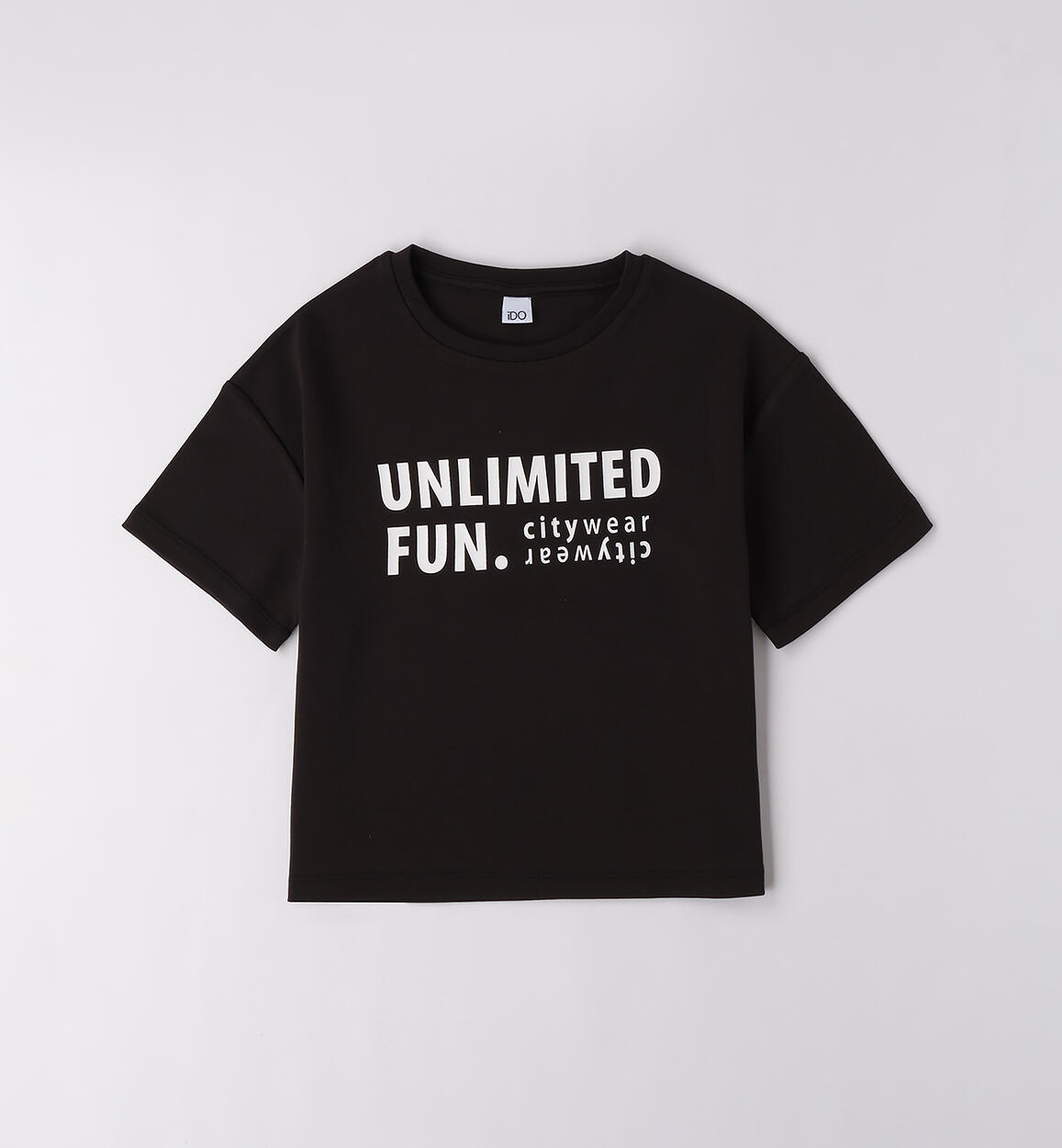 T-shirt iDO ragazza NERO iDO
