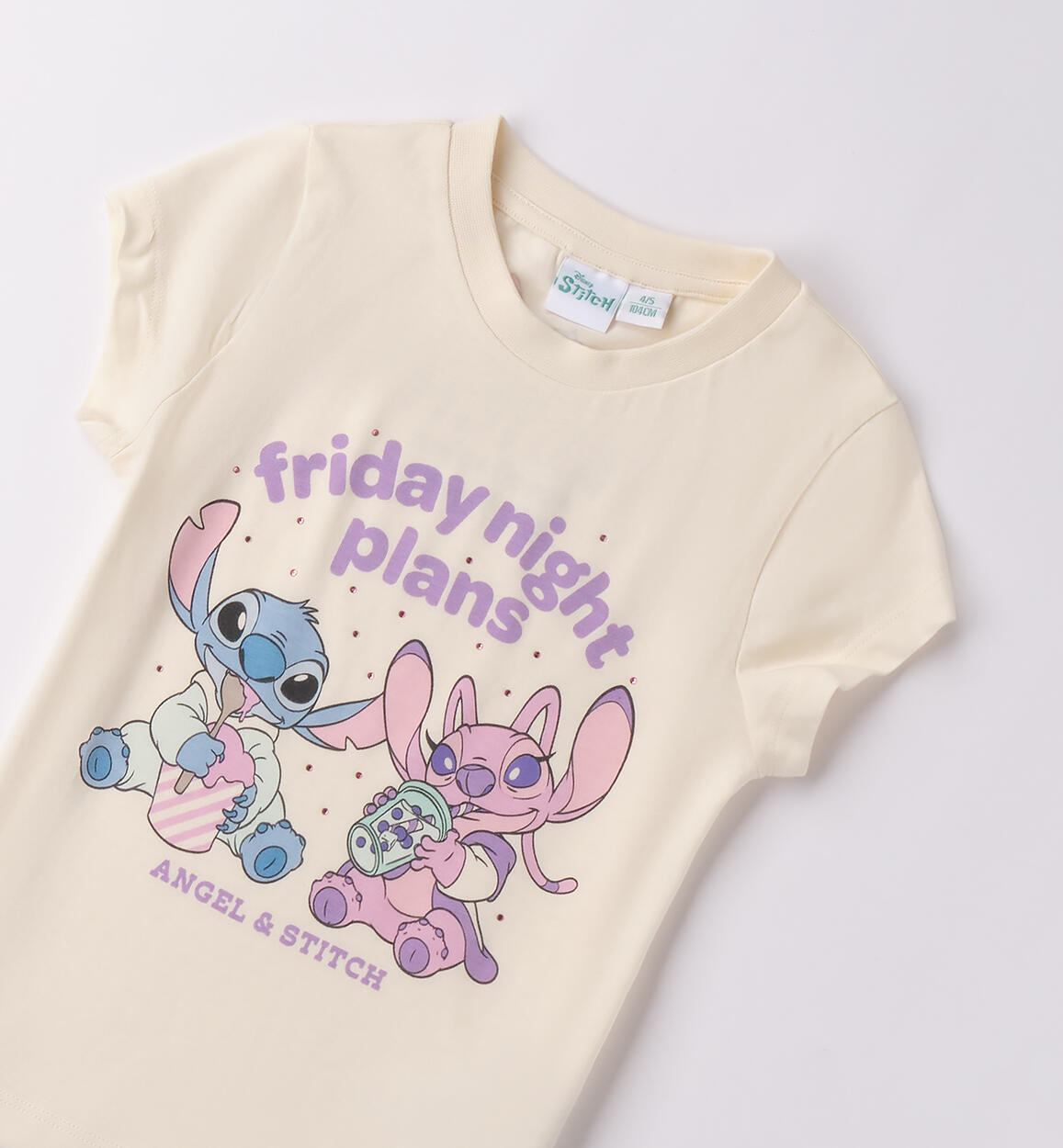 T-Shirt Lilo e Stitch bambina MILK-0111 - 247HF35100