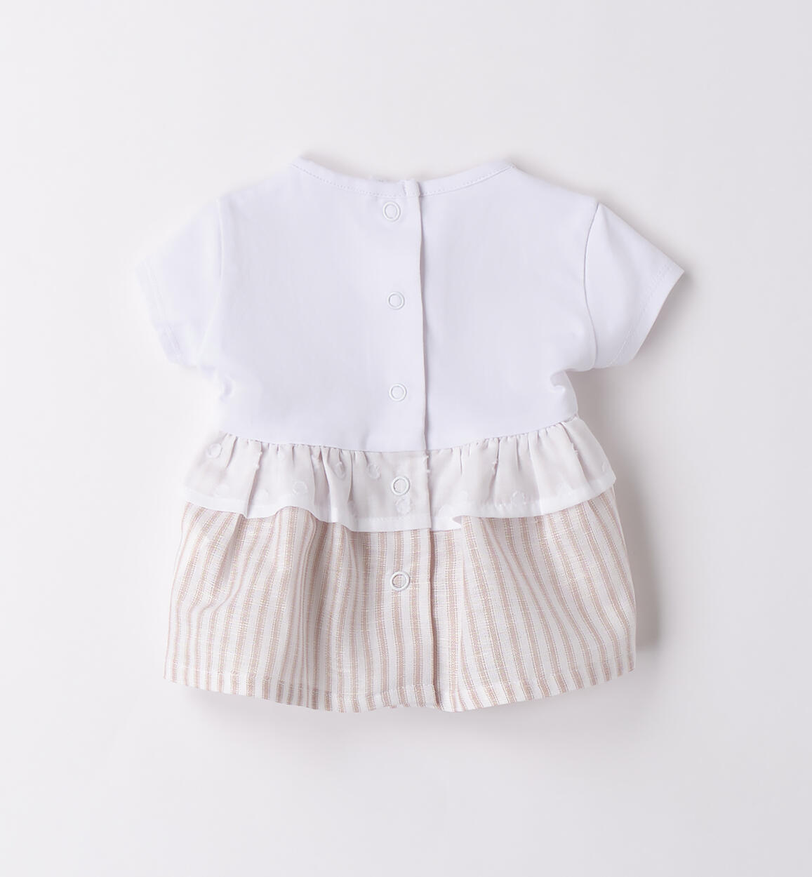 T-Shirt neonata Minibanda BIANCO-0113 - 0493B72500