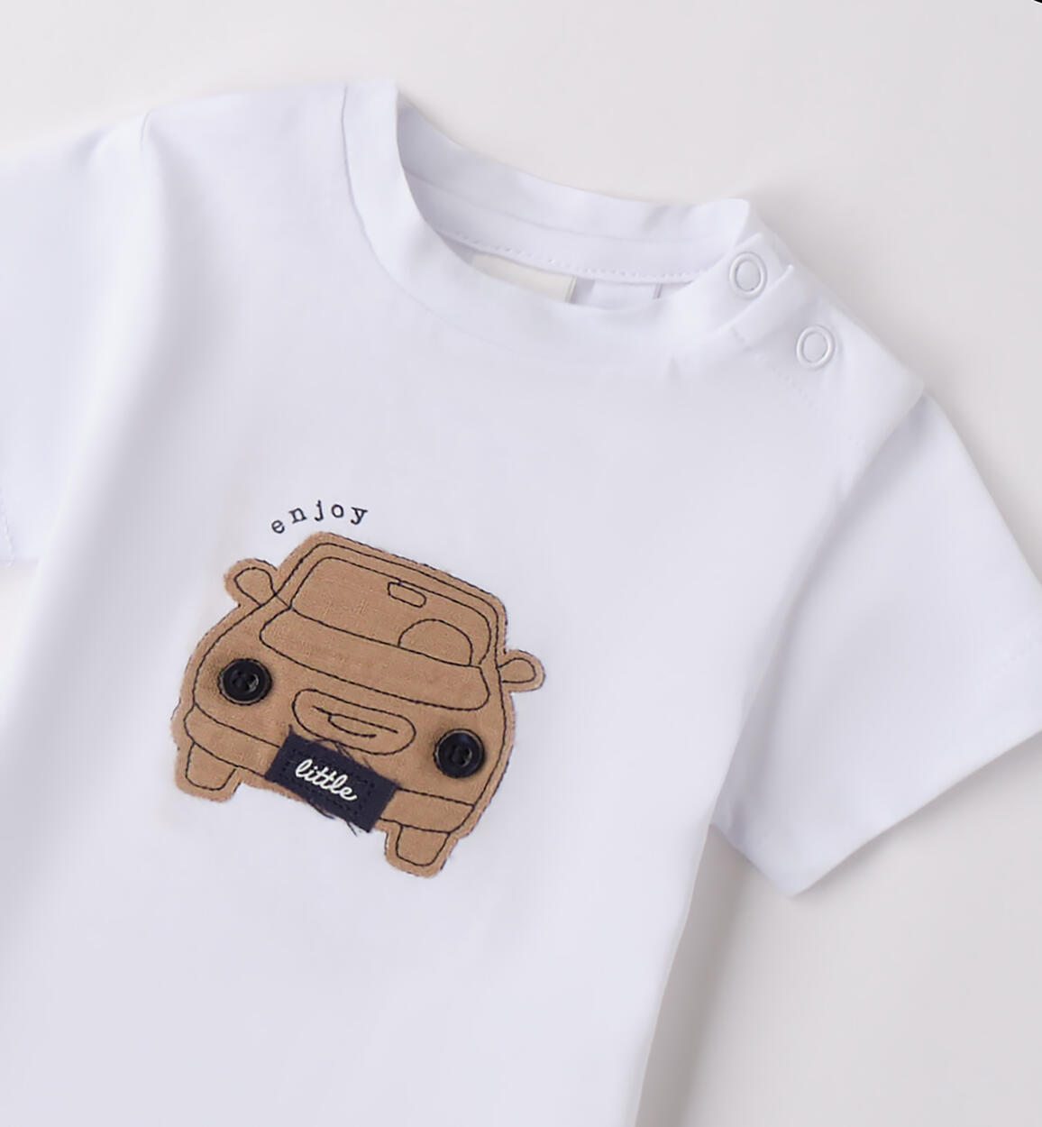 T-shirt neonato iDOMini BIANCO-0113 - 0214B16500