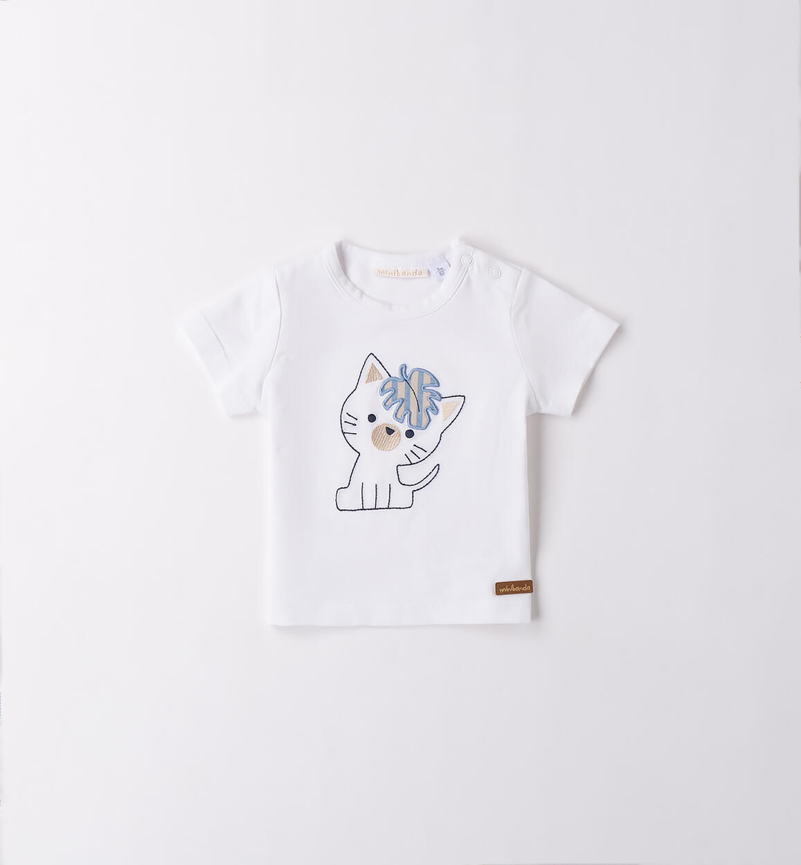 T-Shirt neonato Minibanda BIANCO Minibanda