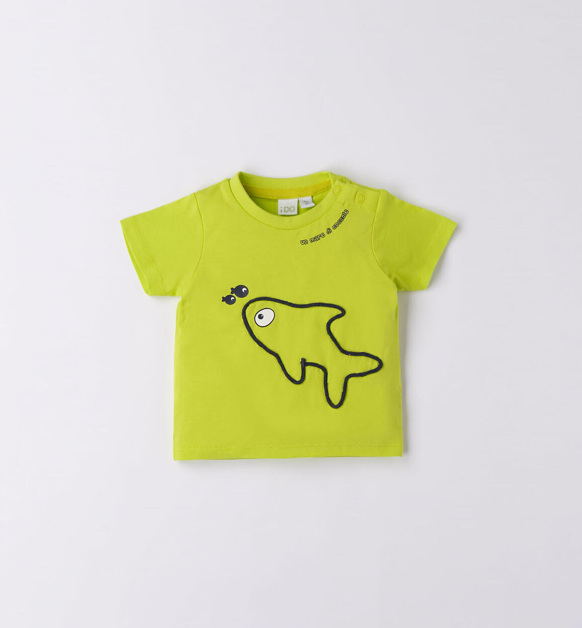 T-shirt neonato pesciolino VERDE iDO