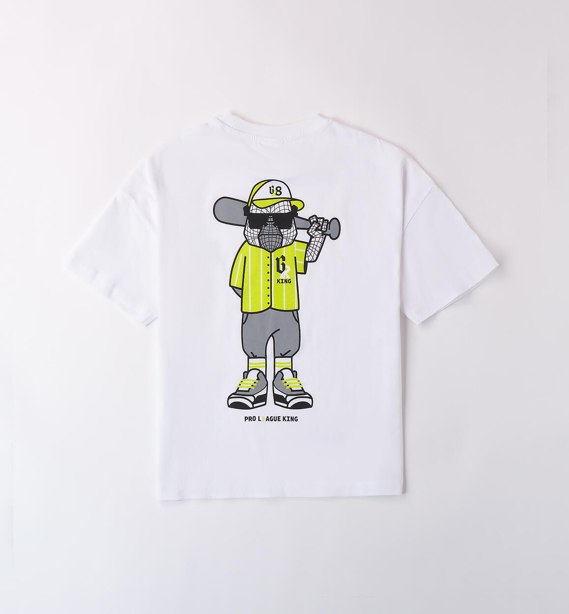 T-shirt over per ragazzo BIANCO-0113 - 2434B61200