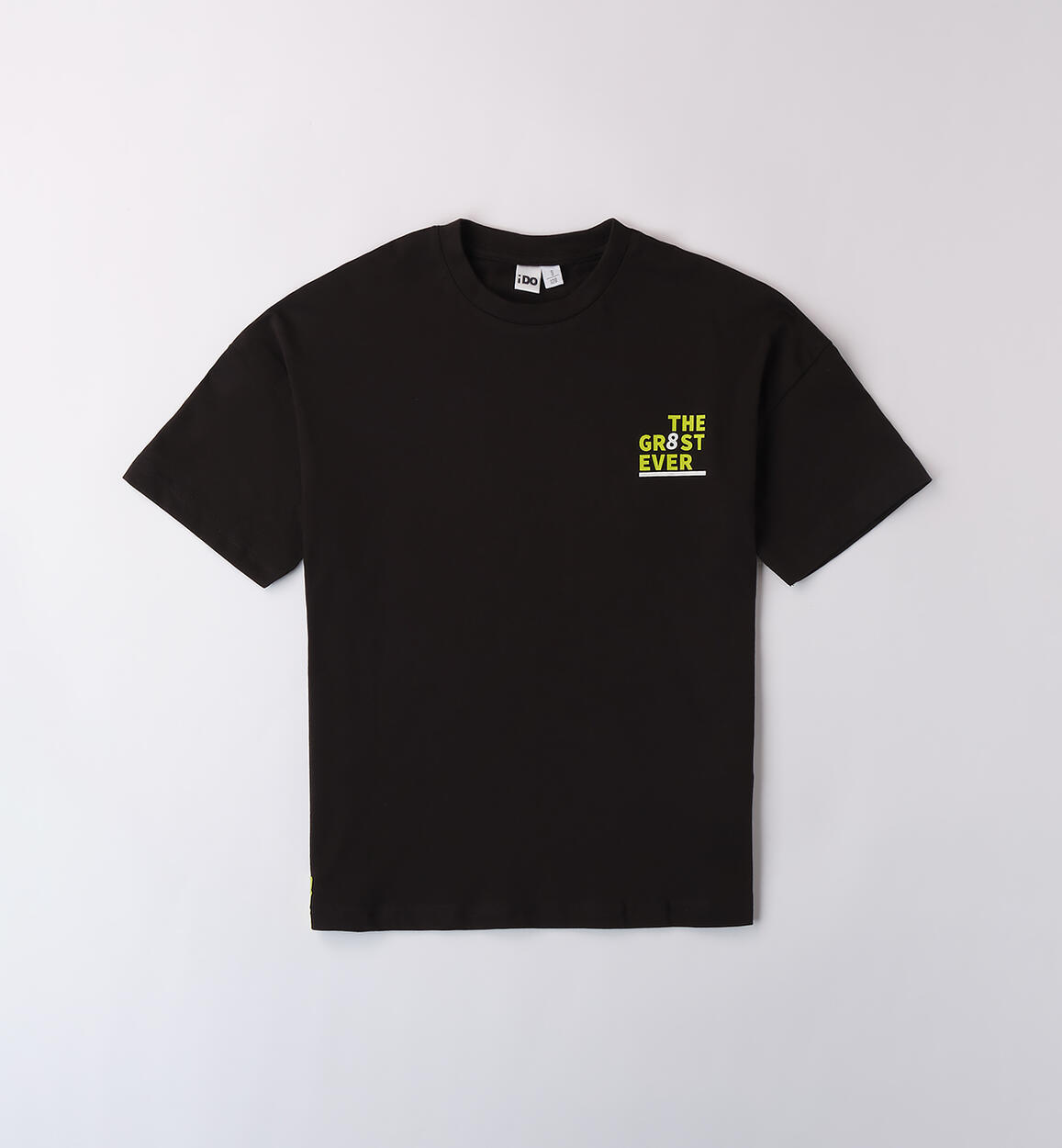 T-shirt over per ragazzo NERO iDO