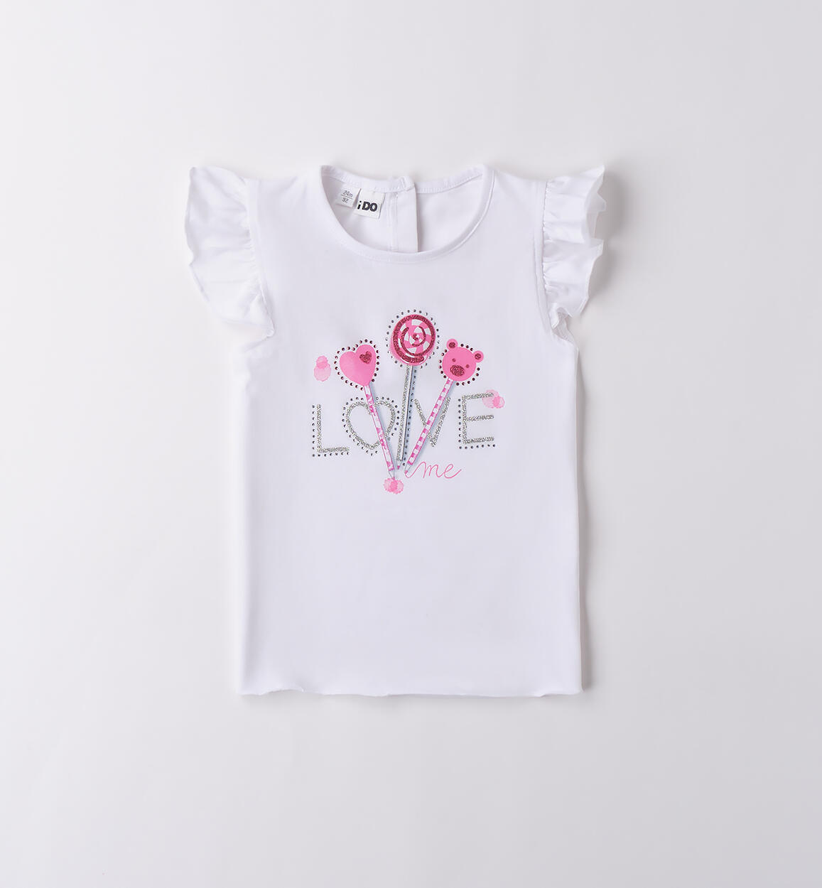 T-shirt per bambina BIANCO iDO