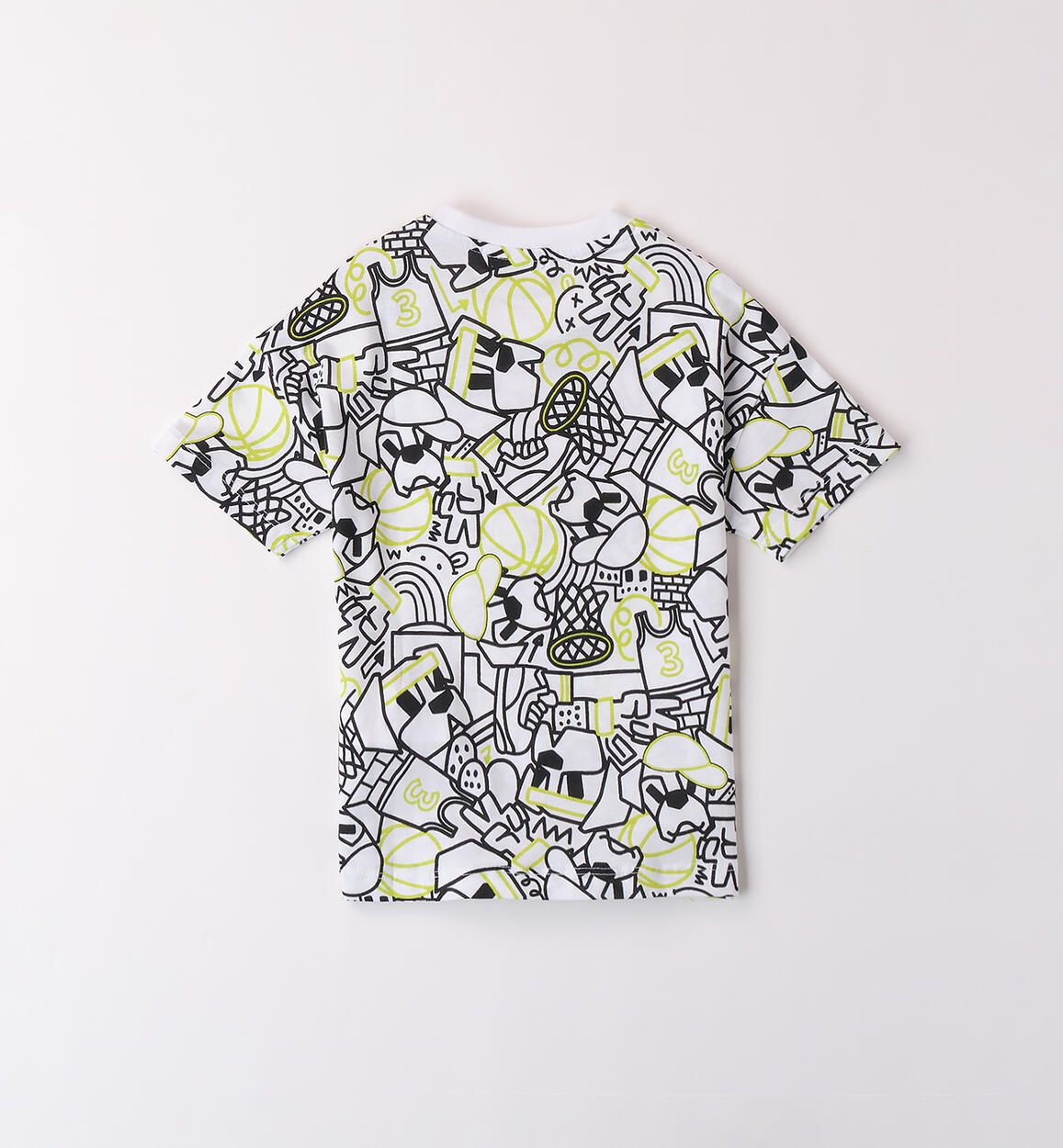 T Shirt per bambino BIANCO-NERO-6BEA - 1214B26100