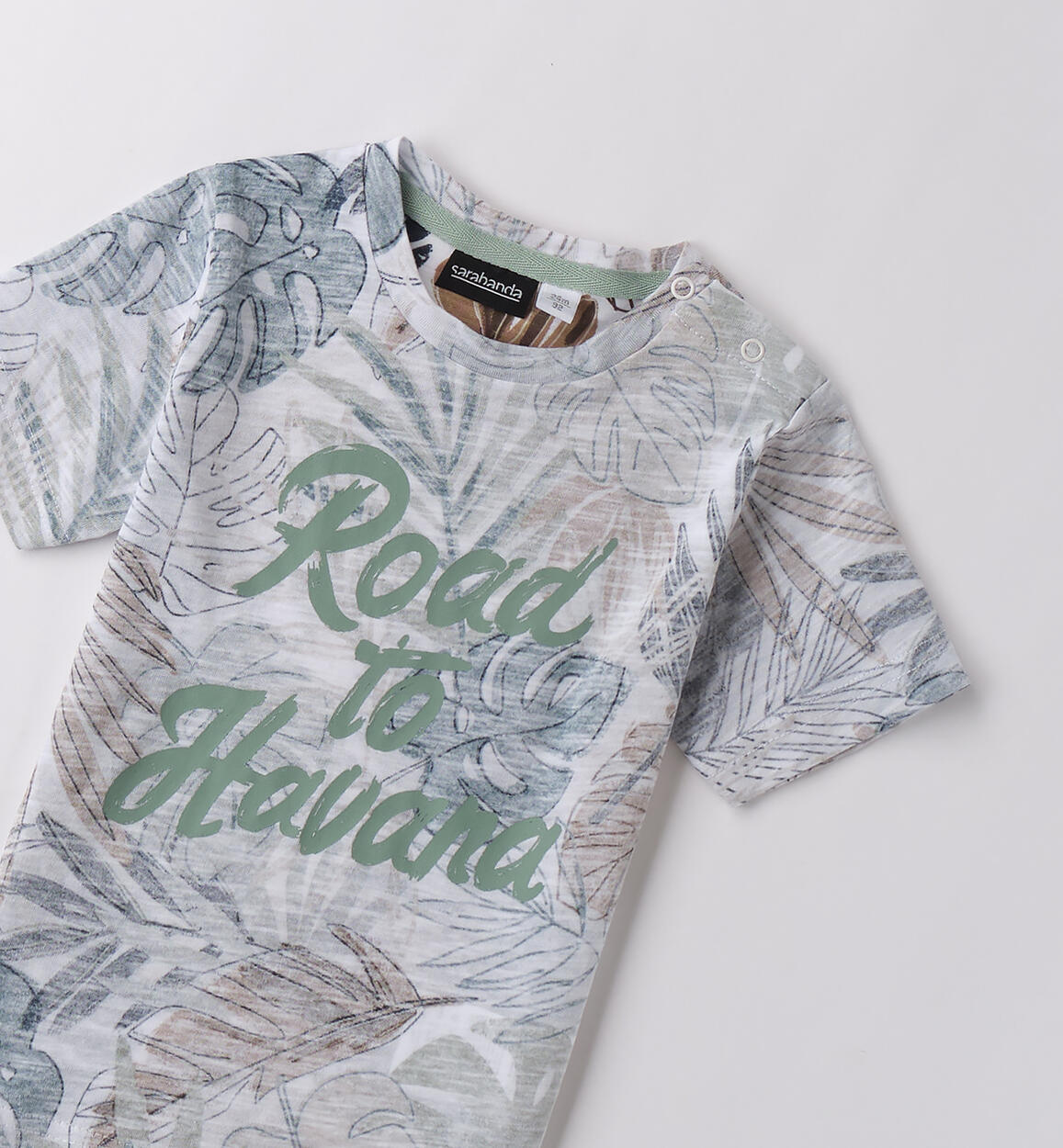 T-Shirt per bambino Sarabanda BIANCO-MULTICOLOR-6BLE - 1210B14000