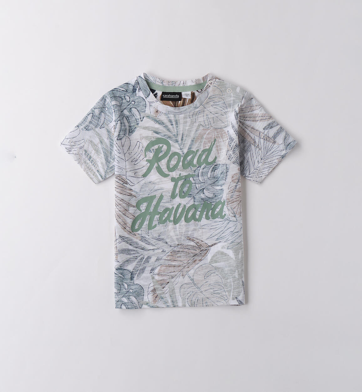 T-Shirt per bambino Sarabanda BIANCO-MULTICOLOR-6BLE - 1210B14000