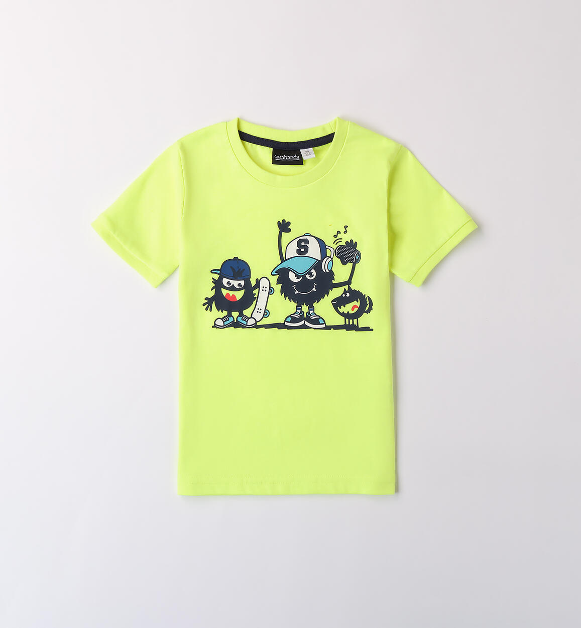 T-Shirt per bambino VERDE FLUO-5834 - 1210B02100