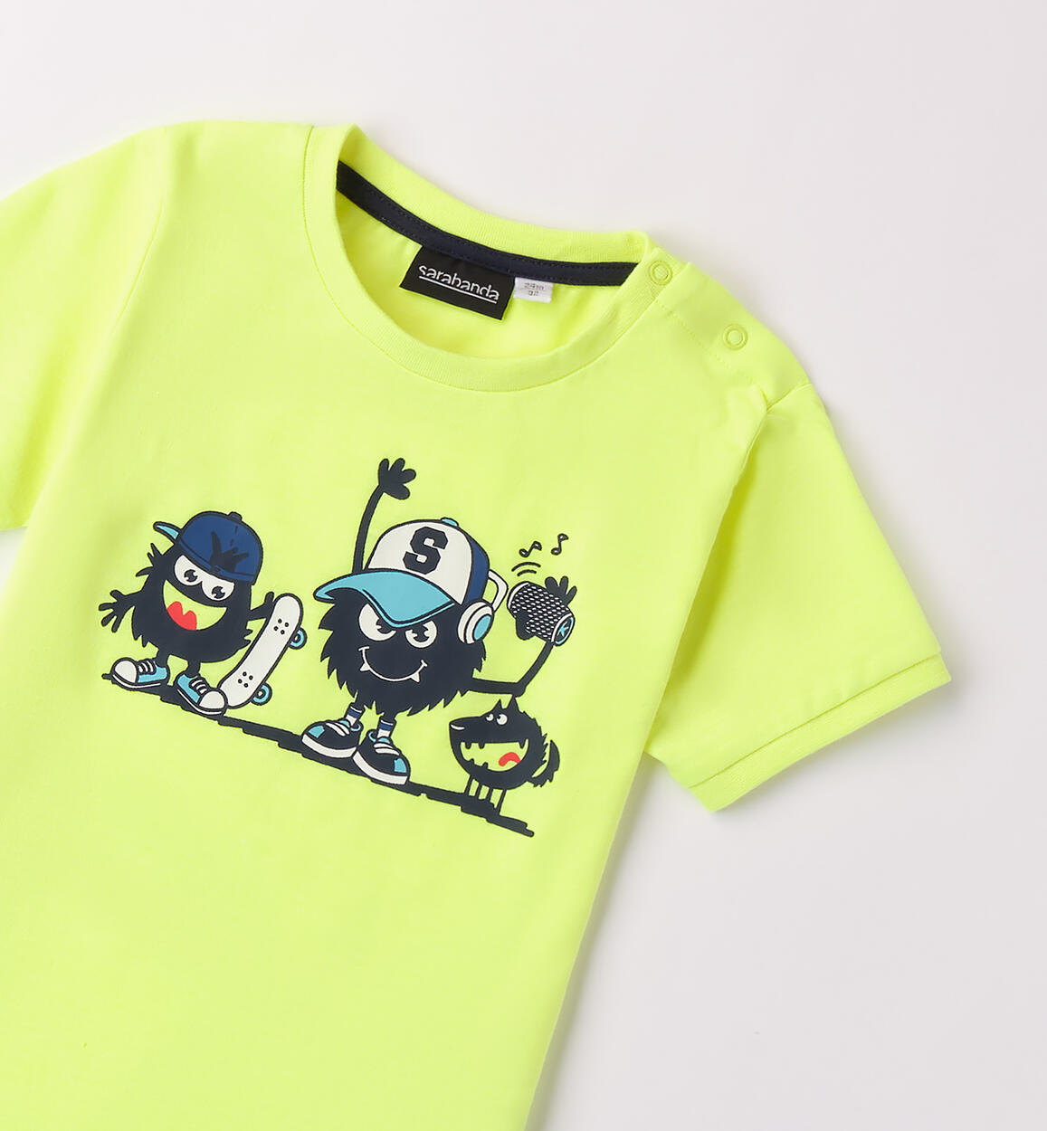 T-Shirt per bambino VERDE FLUO-5834 - 1210B02100