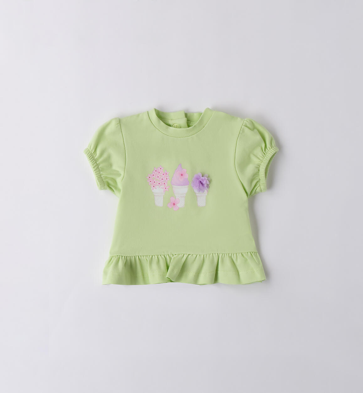 T-Shirt per neonata Minibanda VERDE Minibanda