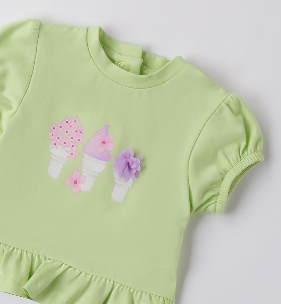 T-Shirt per neonata Minibanda VERDE-5422 - 0493B72600